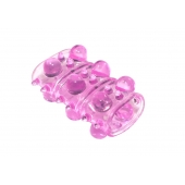 Розовая насадка на пенис Rings Armour - Lola Games - в Москве купить с доставкой