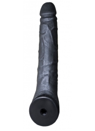 Чёрная фаллическая насадка BLACK BENT 3 - 18 см. - LOVETOY (А-Полимер) - купить с доставкой в Москве