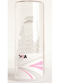 Гелевая прозрачная насадка с 2 отростками - 13 см. - Toyfa Basic - #SOTBIT_REGIONS_UF_V_REGION_NAME# купить с доставкой