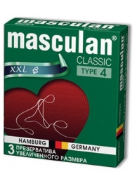 Розовые презервативы Masculan Classic XXL увеличенного размера - 3 шт. - Masculan - купить с доставкой в Москве