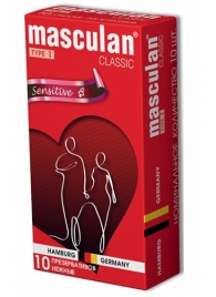 Розовые презервативы Masculan Classic Sensitive - 10 шт. - Masculan - купить с доставкой в Москве