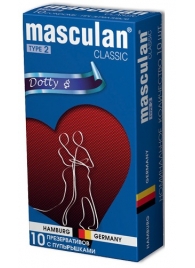 Розовые презервативы Masculan Classic Dotty с пупырышками - 10 шт. - Masculan - купить с доставкой в Москве