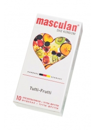 Жёлтые презервативы Masculan Ultra Tutti-Frutti с фруктовым ароматом - 10 шт. - Masculan - купить с доставкой в Москве