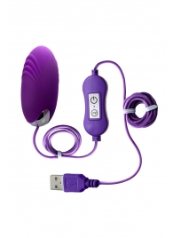 Фиолетовое виброяйцо с пультом управления A-Toys Cony, работающее от USB - A-toys