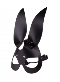 Чёрная кожаная маска с длинными ушками - Sitabella - купить с доставкой в Москве