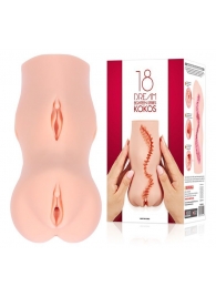 Телесный мастурбатор-вагина с двойным слоем - KOKOS - в Москве купить с доставкой