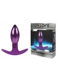 Каплевидная анальная втулка фиолетового цвета - 9,6 см. - Bior toys
