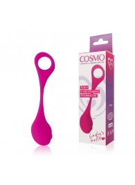 Ярко-розовый вагинальный шарик Cosmo - Bior toys