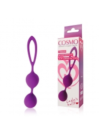 Фиолетовые двойные вагинальные шарики Cosmo - Cosmo