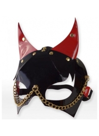 Черно-красная маска с рожками - Sitabella - купить с доставкой в Москве