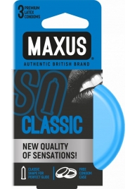 Классические презервативы в железном кейсе MAXUS Classic - 3 шт. - Maxus - купить с доставкой в Москве