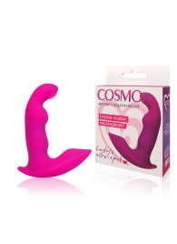 Розовый силиконовый вибромассажер  Cosmo - 9 см. - Cosmo