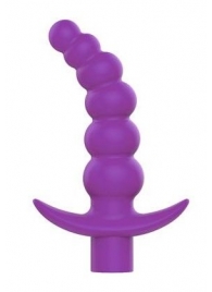 Фиолетовая вибрирующая анальная елочка Sweet Toys - 10,8 см. - Bior toys