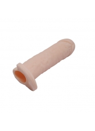 Насадка на пенис с кольцом для мошонки - 16 см. - Bior toys - в Москве купить с доставкой