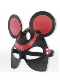 Черно-красная маска мышки из кожи - Sitabella - купить с доставкой в Москве