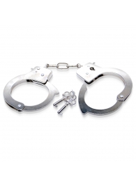Металлические наручники Metal Handcuffs с ключиками - Pipedream - купить с доставкой в Москве