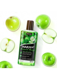 Массажное масло WARMup Green Apple с ароматом яблока - 150 мл. - Joy Division - купить с доставкой в Москве