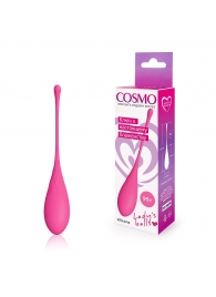 Розовый каплевидный вагинальный шарик со шнурочком - Cosmo