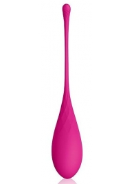 Розовый каплевидный вагинальный шарик со шнурочком - Cosmo