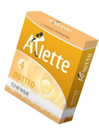 Презервативы Arlette Dotted с точечной текстурой - 3 шт. - Arlette - купить с доставкой #SOTBIT_REGIONS_UF_V_REGION_NAME#