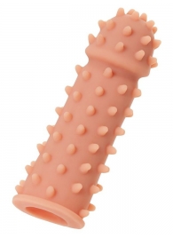 Телесная реалистичная насадка KOKOS Extreme Sleeve 03 с дополнительной стимуляцией - 12,7 см. - KOKOS - в Москве купить с доставкой