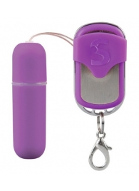 Фиолетовый вибростимулятор  Remote Vibrating Bullet - Shots Media BV