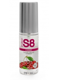 Смазка на водной основе S8 Flavored Lube со вкусом вишни - 50 мл. - Stimul8 - купить с доставкой в Москве