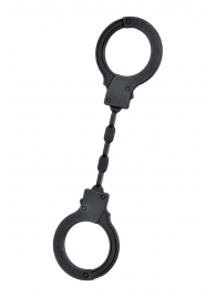 Черные силиконовые наручники A-Toys без ключа - A-toys - купить с доставкой в Москве