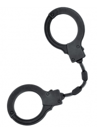 Черные силиконовые наручники A-Toys без ключа - A-toys - купить с доставкой в Москве