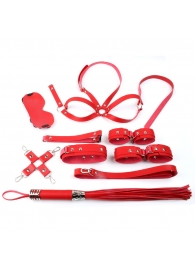 Красный набор БДСМ-девайсов Bandage Kits - Vandersex - купить с доставкой #SOTBIT_REGIONS_UF_V_REGION_NAME#