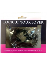 Черные меховые наручники Love с ключиками - Baile - купить с доставкой в Москве