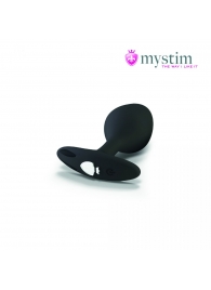 Черная пробка Mystim Rocking Vibe S с возможностью подключения к электростимулятору - 9,7 см. - MyStim - купить с доставкой #SOTBIT_REGIONS_UF_V_REGION_NAME#