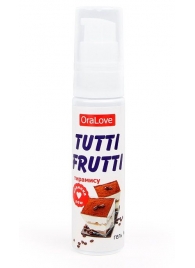 Гель-смазка Tutti-frutti со вкусом тирамису - 30 гр. - Биоритм - купить с доставкой в Москве