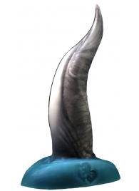 Черно-голубой фаллоимитатор  Дельфин small  - 25 см. - Erasexa - купить с доставкой в Москве
