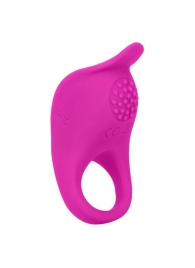 Ярко-розовое эрекционное виброкольцо Silicone Rechargeable Teasing Enhancer - California Exotic Novelties - в Москве купить с доставкой