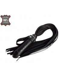 Черная плеть  Ковбой  с ручкой-фаллосом - 55 см. - Sitabella - купить с доставкой #SOTBIT_REGIONS_UF_V_REGION_NAME#