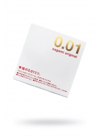 Супертонкий презерватив Sagami Original 0.01 - 1 шт. - Sagami - купить с доставкой в Москве