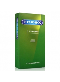 Текстурированные презервативы Torex  С точками  - 12 шт. - Torex - купить с доставкой в Москве