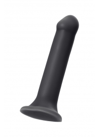 Черный фаллос на присоске Silicone Bendable Dildo XL - 20 см. - Strap-on-me - купить с доставкой в Москве