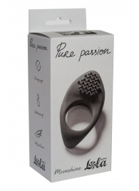 Черное эрекционное виброкольцо Pure Passion Moonshine - Lola Games - в Москве купить с доставкой