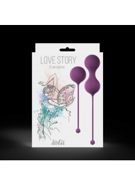 Набор фиолетовых вагинальных шариков Love Story Carmen - Lola Games