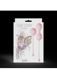 Набор розовых вагинальных шариков Love Story Carmen - Lola Games
