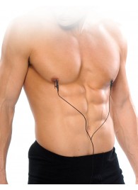 Черные электрические зажимы для сосков Shock Therapy Nipple Clamps - Pipedream - купить с доставкой #SOTBIT_REGIONS_UF_V_REGION_NAME#