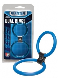 Синее двойное эрекционное кольцо Dual Rings Blue - Dream Toys - #SOTBIT_REGIONS_UF_V_REGION_NAME# купить с доставкой
