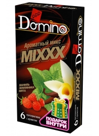 Ароматизированные презервативы DOMINO  Ароматный микс  - 6 шт. - Domino - купить с доставкой в Москве