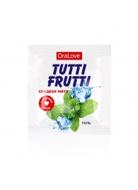 Пробник гель-смазки Tutti-frutti со вкусом мяты - 4 гр. - Биоритм - купить с доставкой в Москве