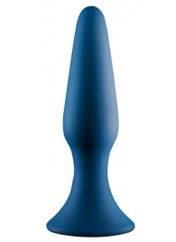 Синяя анальная пробка METAL BALL BUTT PLUG - 15 см. - Dream Toys