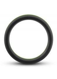 Черно-зеленое эрекционное кольцо Silicone Go Pro Cock Ring - Blush Novelties - в Москве купить с доставкой