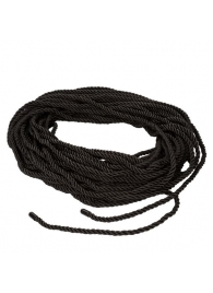 Черная веревка для шибари BDSM Rope - 30 м. - California Exotic Novelties - купить с доставкой в Москве