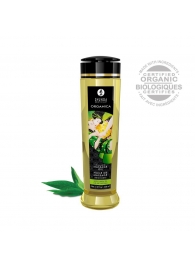 Массажное масло Organica с ароматом зеленого чая - 240 мл. - Shunga - купить с доставкой в Москве